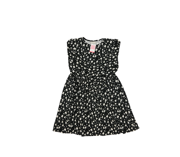 Nové černé květinové šaty 