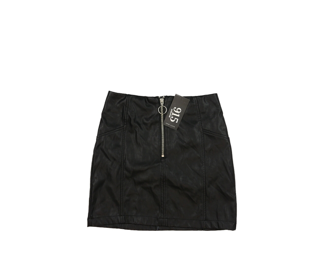 Nová černá koženková sukně New Look 