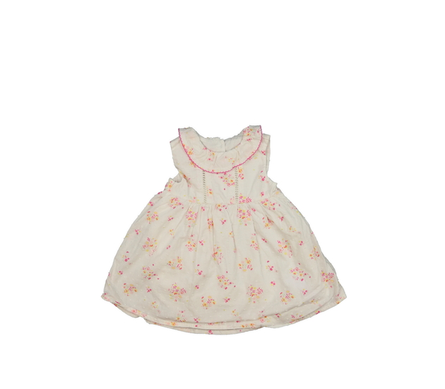 Bílé květinové společenské šaty Nutmeg