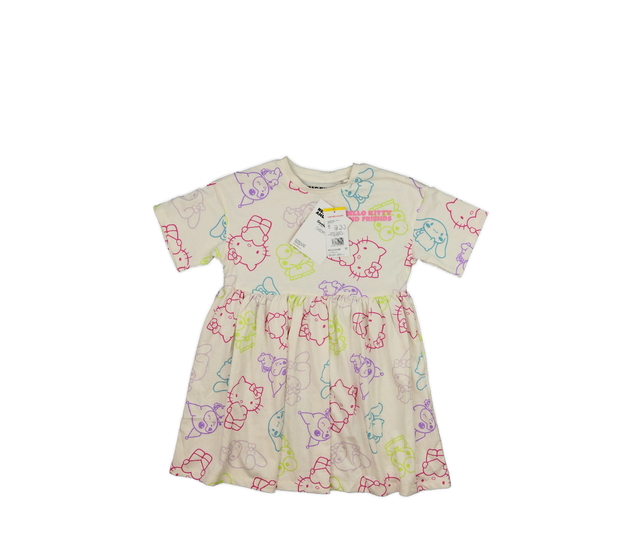 Nové krémové šaty Hello Kitty 