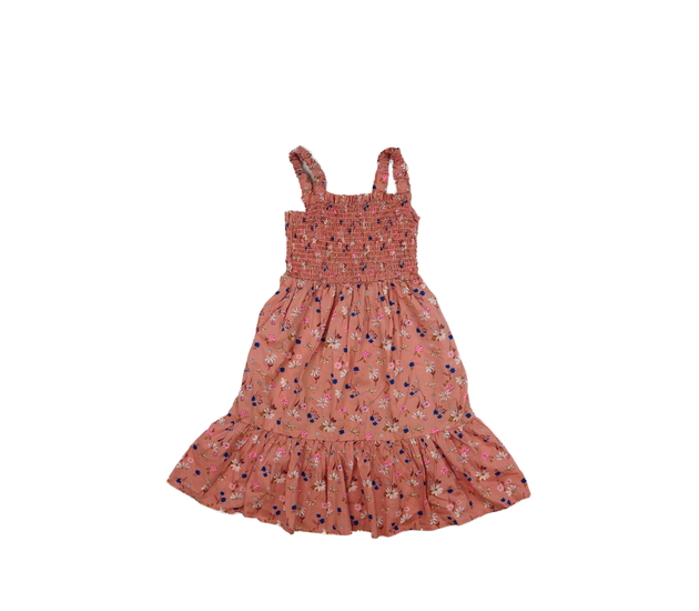 Růžové květinové šaty H&M