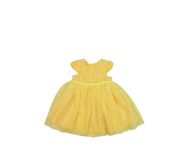 Krásné žluté společenské šaty