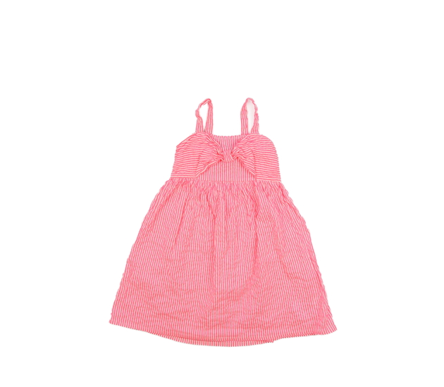 Růžové pruhované vzdušné šaty Primark 