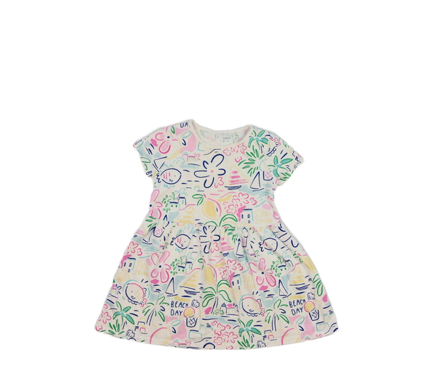 Bílé vzorované šaty George