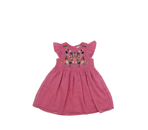 Růžové krásné společenské šaty M&S