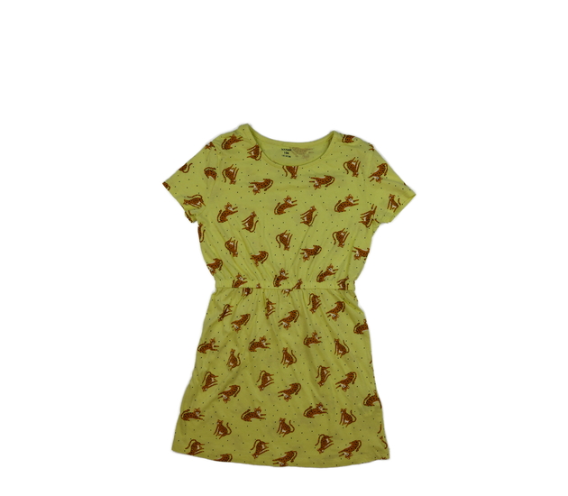 Žluté šaty se zvířátky 