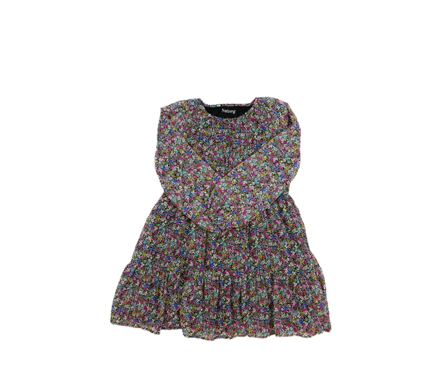 Krásné tmavší květinové šaty Nutmeg