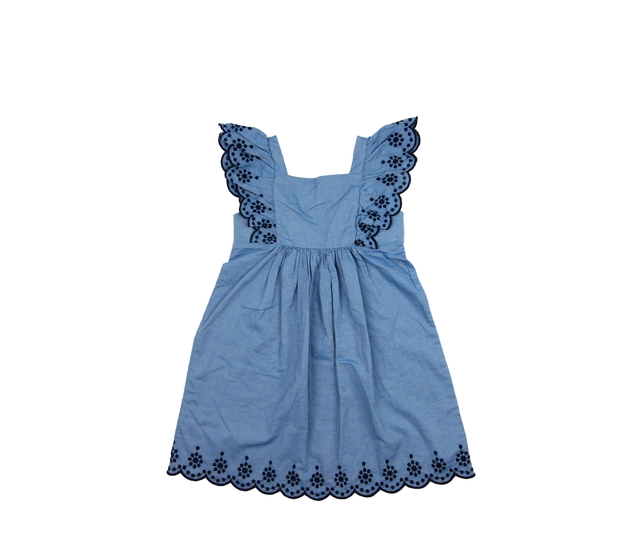 Modré šaty s volánky H&M