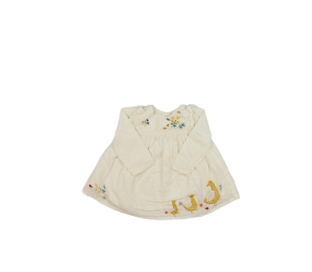 Krémové šaty/halenka s obrázky Next