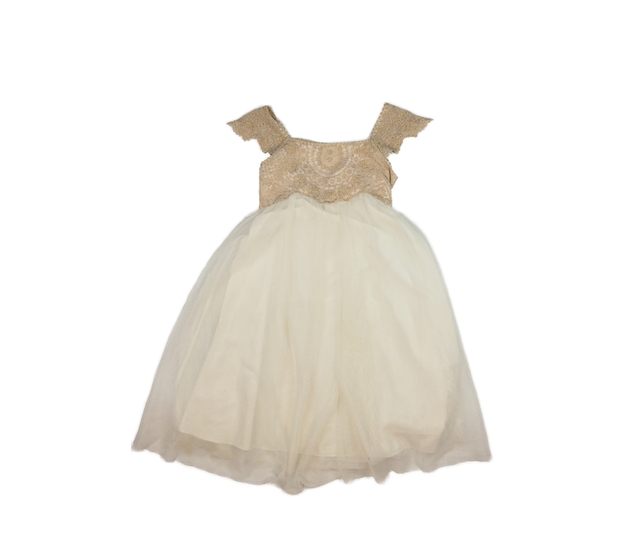 Bílo-zlaté společenské šaty Monsoon 