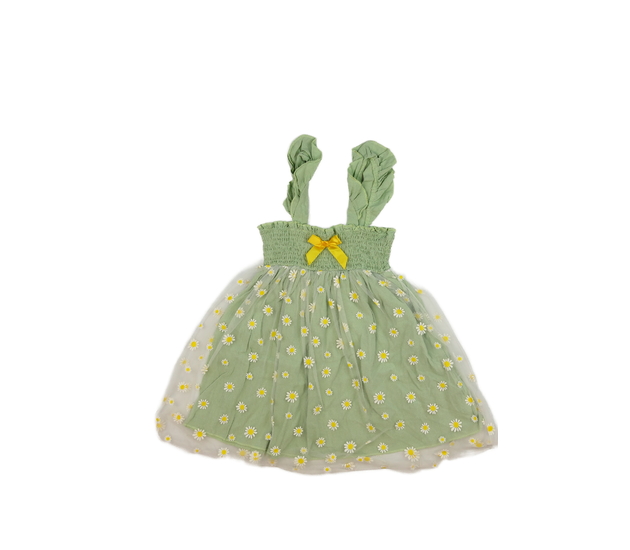 Zelené květinové šaty 