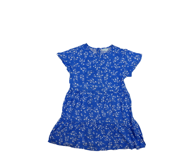 Modré květinové vzdušné šaty Primark 