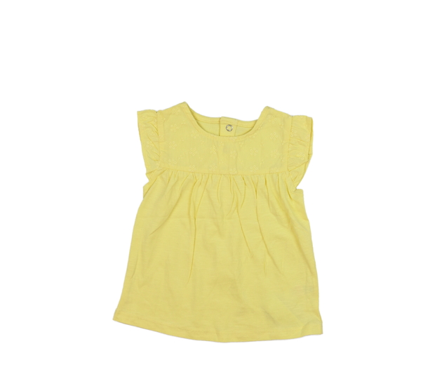 Žluté zdobné šatičky/delší triko Tu