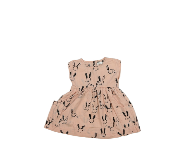 Růžové košilové šaty se zajíčky Next