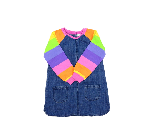 Tmavé šaty s duhovými rukávy Next