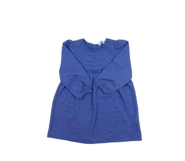 Modré šaty s volánkem v pase Primark 