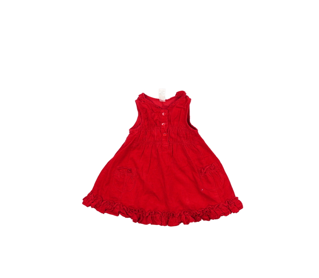 Červené manšestrové šaty Next