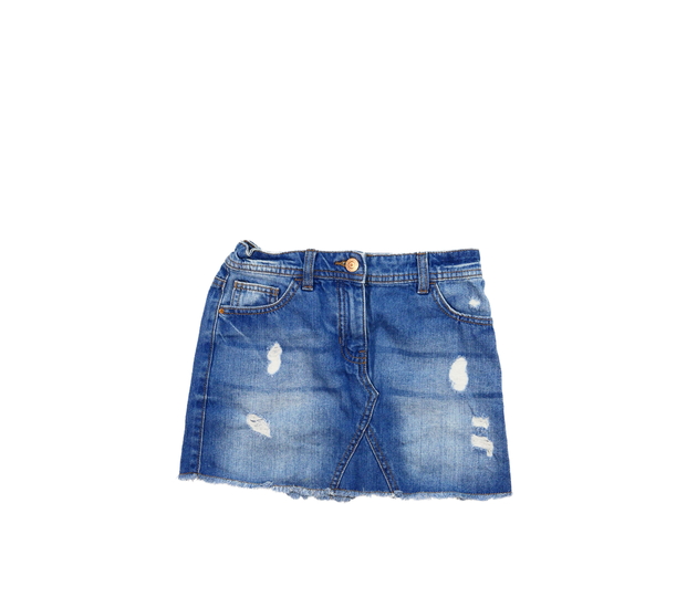 Modrá trhaná riflová sukně Next