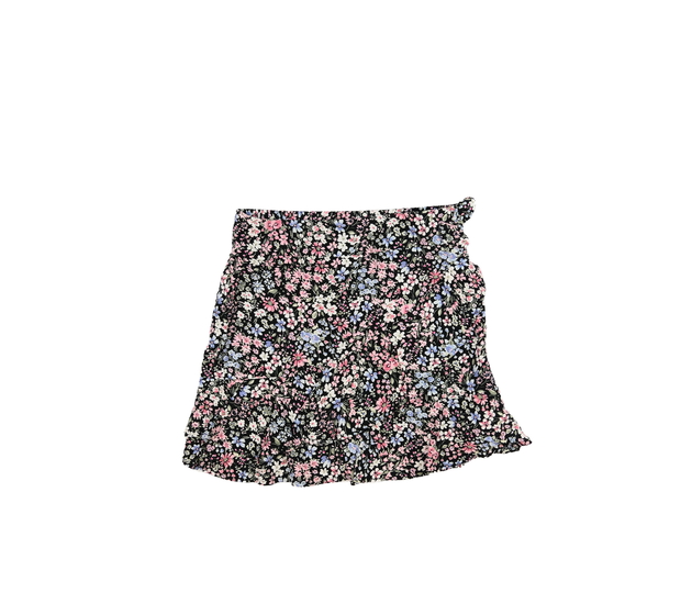 Tmavá květinová lehká sukně George