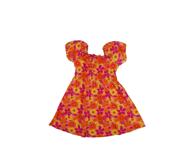 Růžové květinové letní šaty Primark 