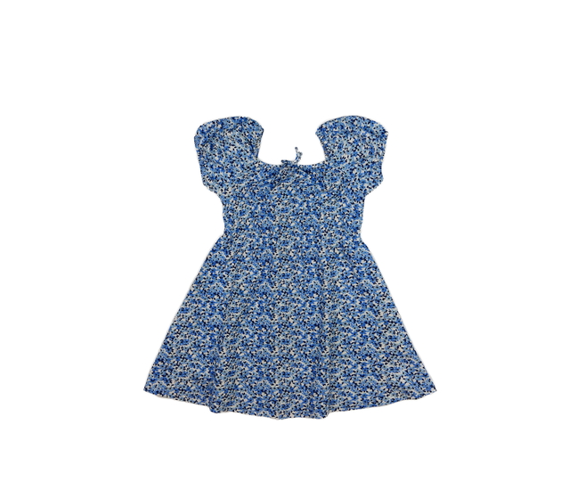 Modře květinové letní šaty Primark 