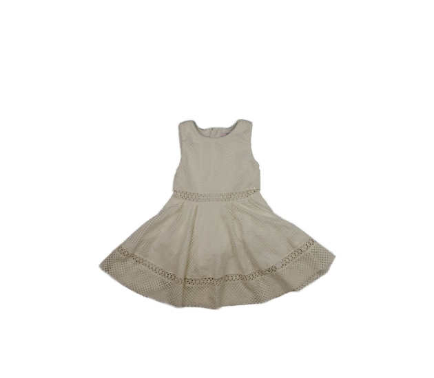 Krémové madeirové společenské šaty Baker