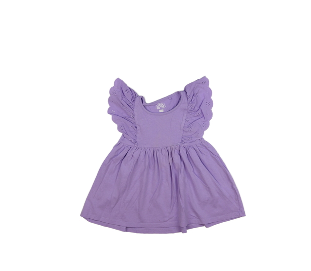 Fialové šaty s volánky F&F