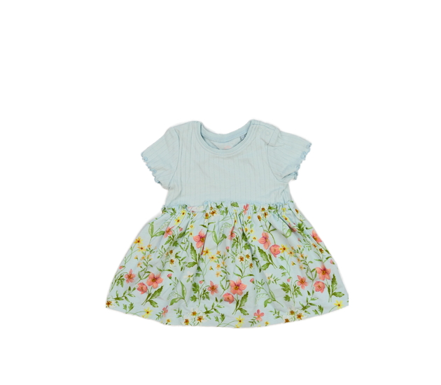 Modré květinové šaty Next