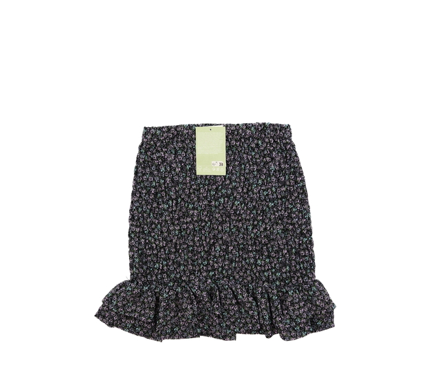 Nová tmavá prošívaná květinová sukně H&M