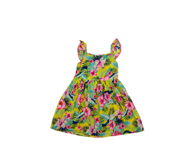 Žluté květinové letní šaty Primark 