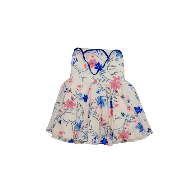 Bílé šaty s květinami Nutmeg