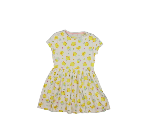 Krémové šaty s ptáčky F&F