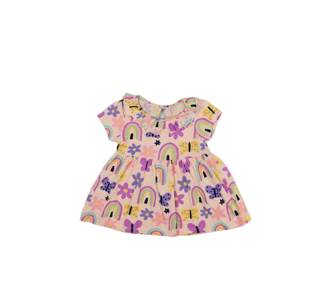 Růžové šaty s obrázky 