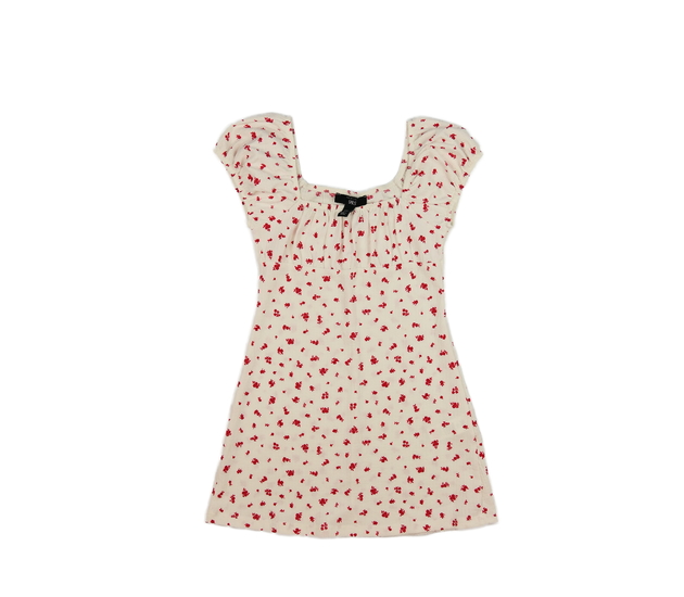 Béžové květinové šaty New Look 