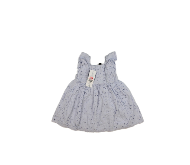 Nové modré madeirové šaty s volánky F&F