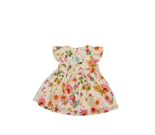 Nové krémové květinové šaty Next