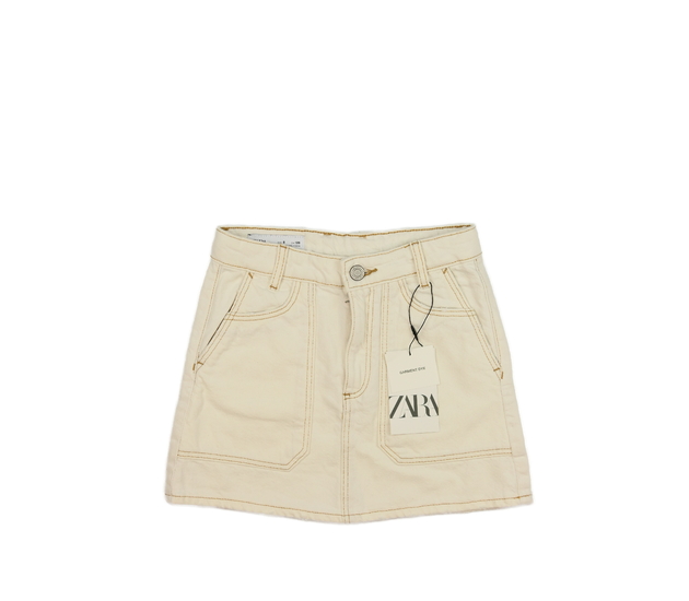 Nová krémová riflová sukně Zara