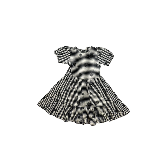 Kostkované šaty s vyšitými květinami George