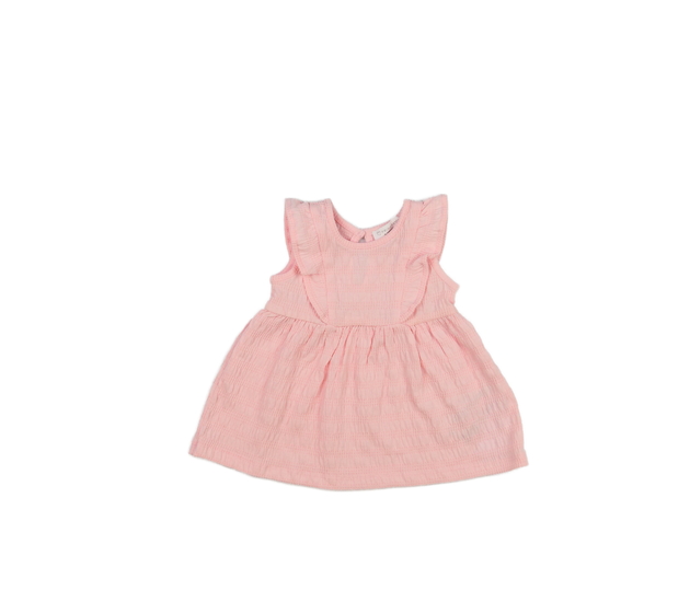 Růžové šaty s volánky Primark 