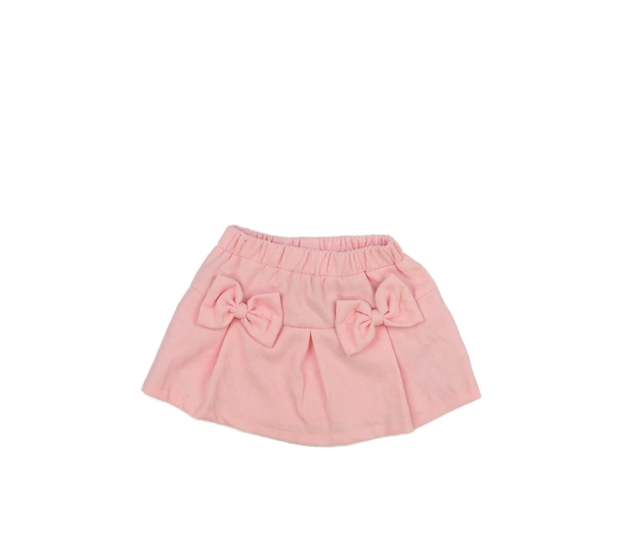 Světle růžová sukně s mašlemi 