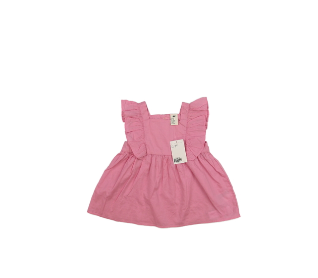 Nové růžové kratší šaty s volánky H&M