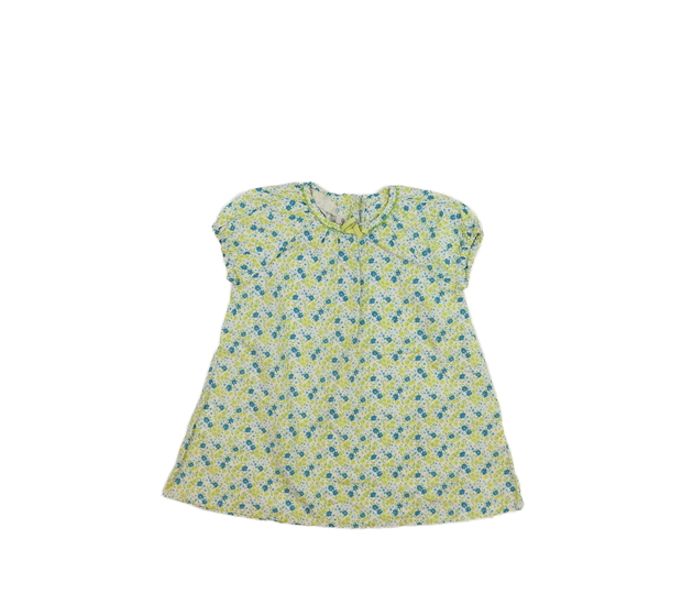 Bílé květinové kratší šaty 