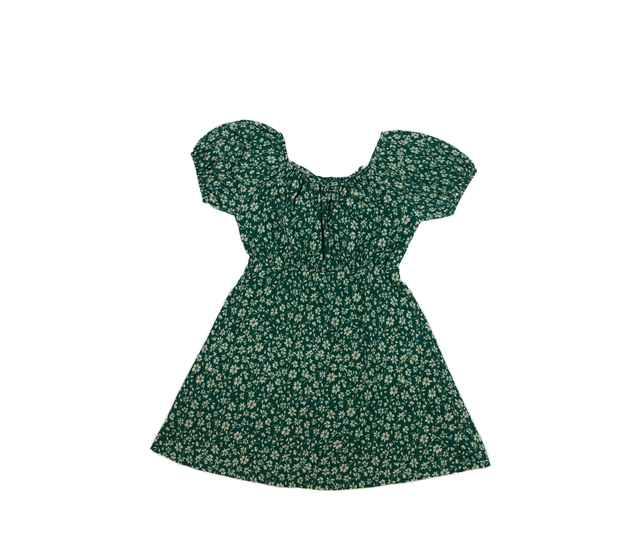 Zelené květinové šaty Zara