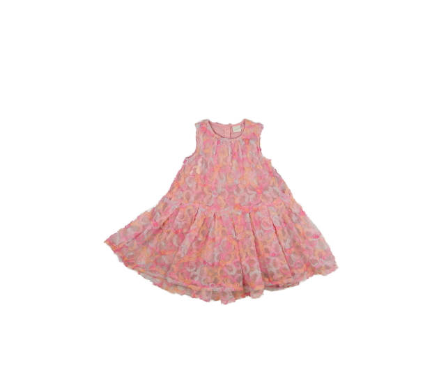 Růžové zdobné společenské šaty Next