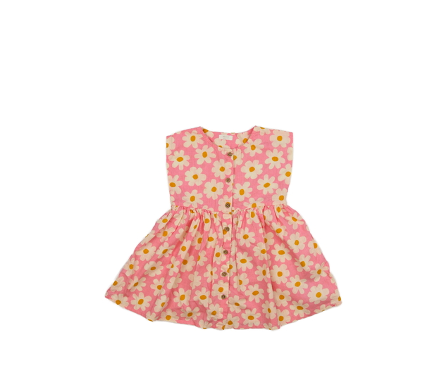 Růžové šaty s květinami Next