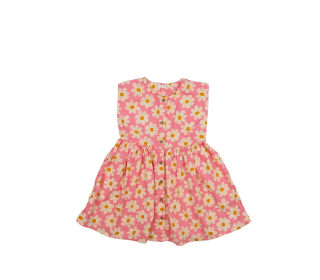 Růžové šaty s květinami Next