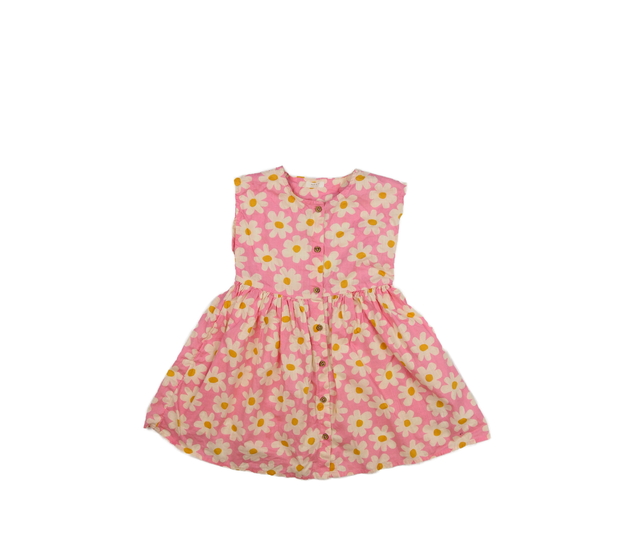 Růžové šaty s květinami Next