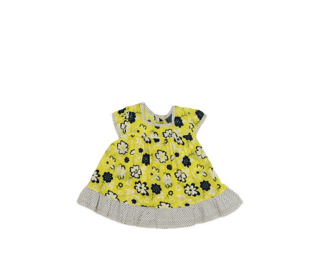 Žluté květinové šaty 