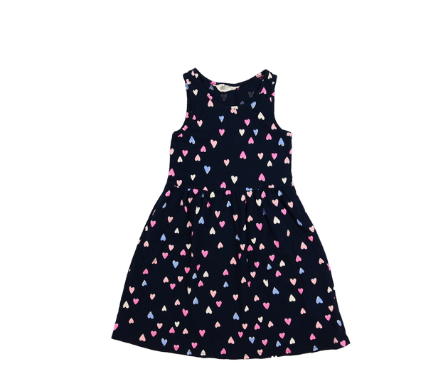 Tmavě modré šaty se srdíčky H&M