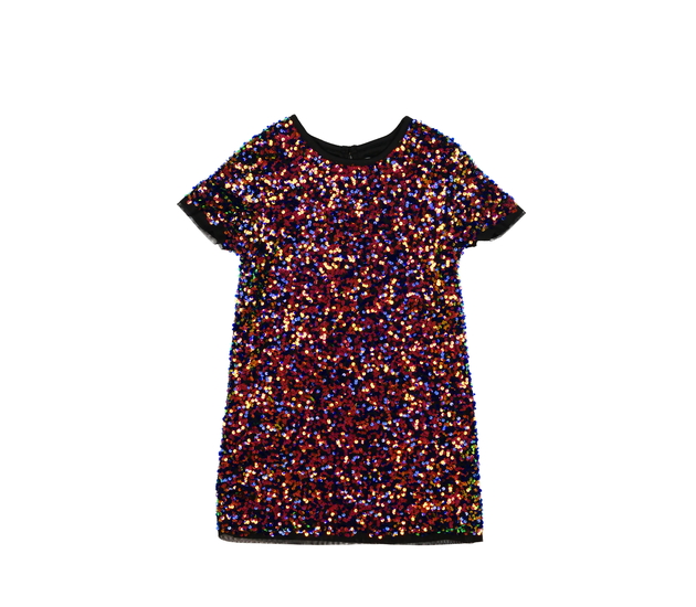 Tmavé flitrované společenské šaty Primark 